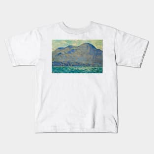 Mt. Beacon at Newburgh by Childe Hassam Kids T-Shirt